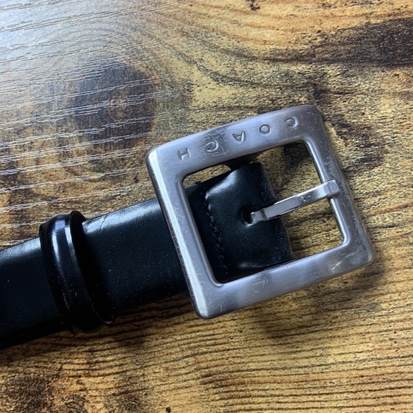 THICK BUCKLE ‘COACH’ BELT IN BLACK!! - Picture 3 of 7